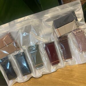 Stylish Watch Bands for Smartwatches - Black,‎ Green, Red, Gray, Tan, Blue/Gray,